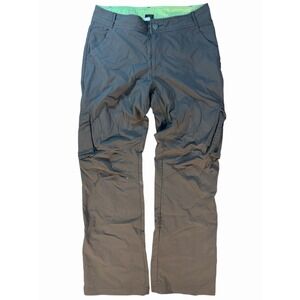 REI Co-Op Womens Cargo Pants Size 10 Gray Roll Up Convertible Hiking Outdoor Zip